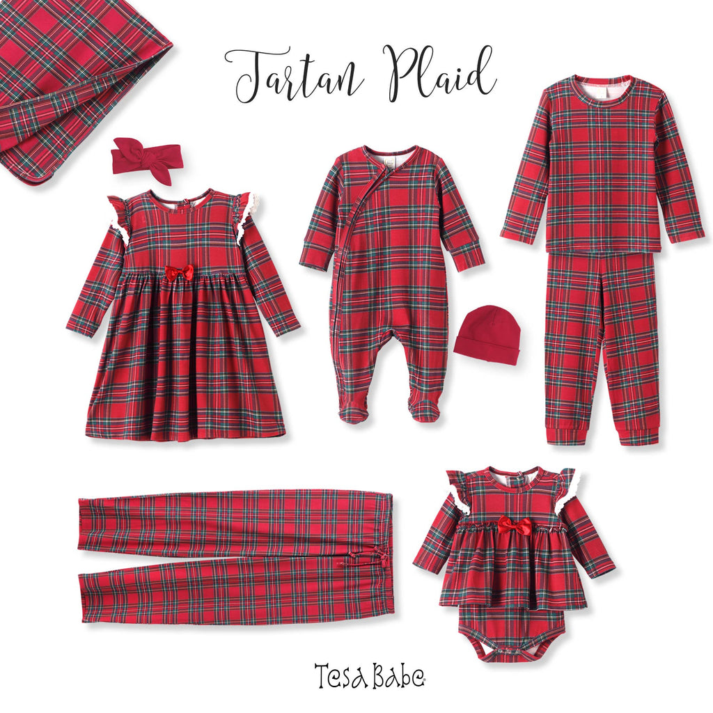 Christmas Bamboo Holiday Dress – Classic Red Plaid Charm: 4T