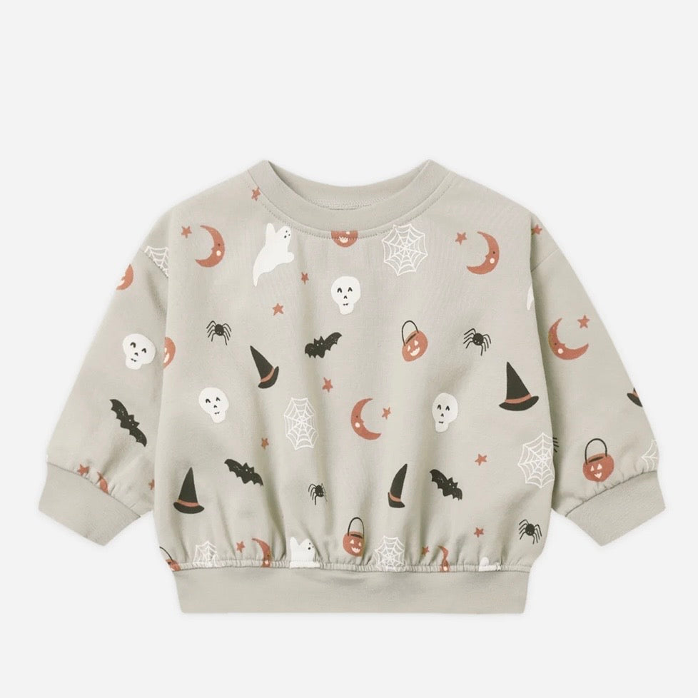 Halloween Things Fleece Sweatshirt: 12-18M