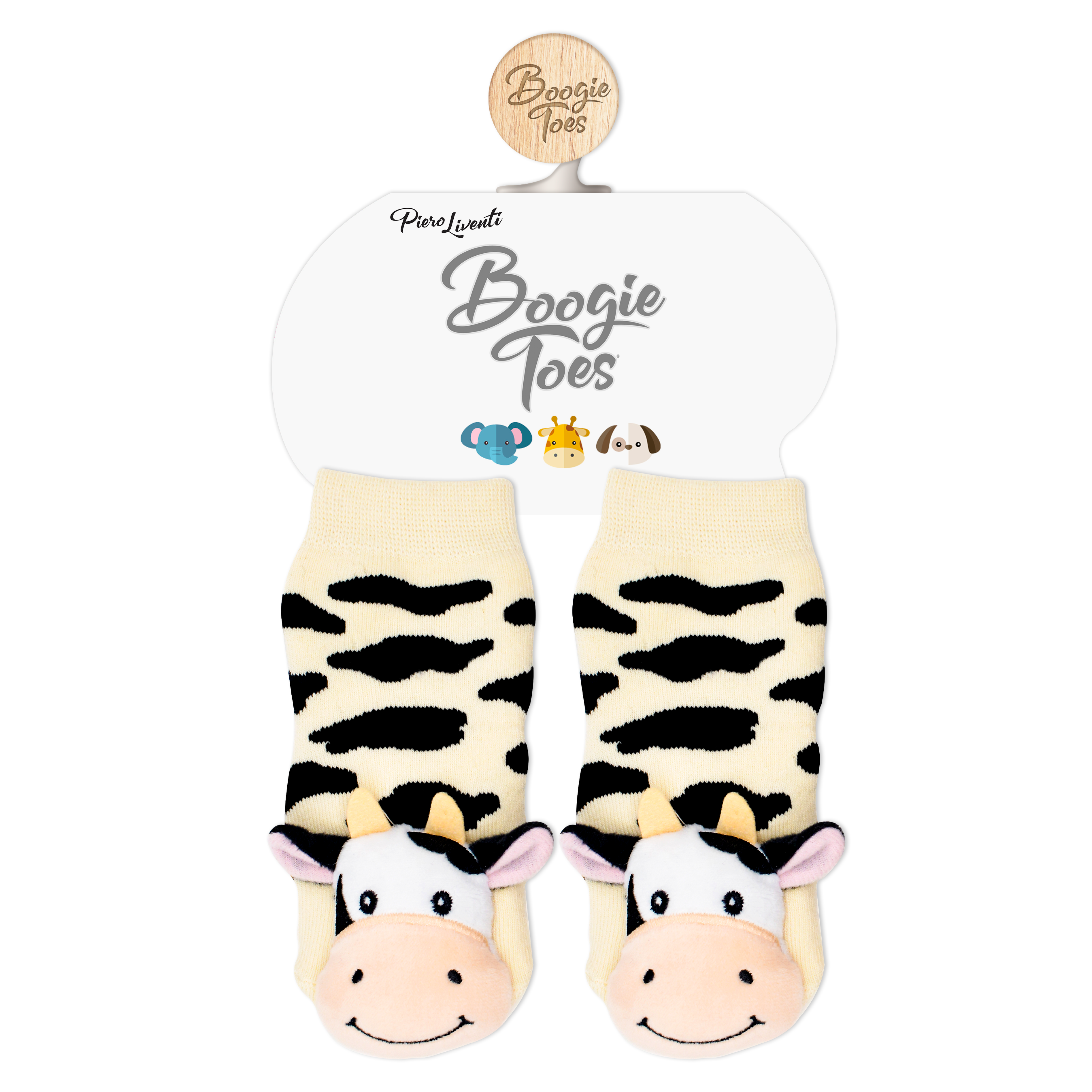 Bella The Cow Boogie Toes - Baby Rattle Socks: 0 - 1 Y