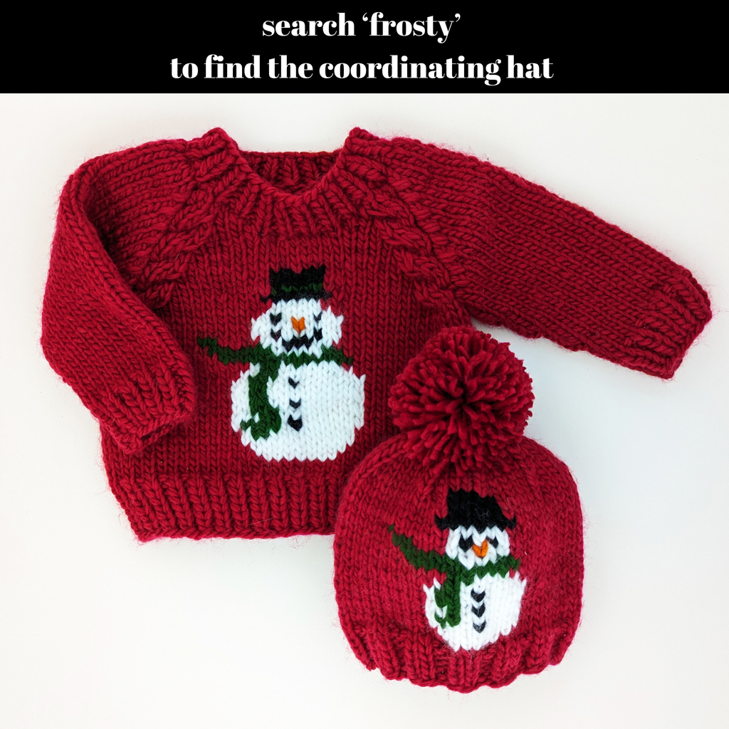 Frosty Snowman Ruby Crew Neck Sweater Baby & Toddler SALE: 0-6 months
