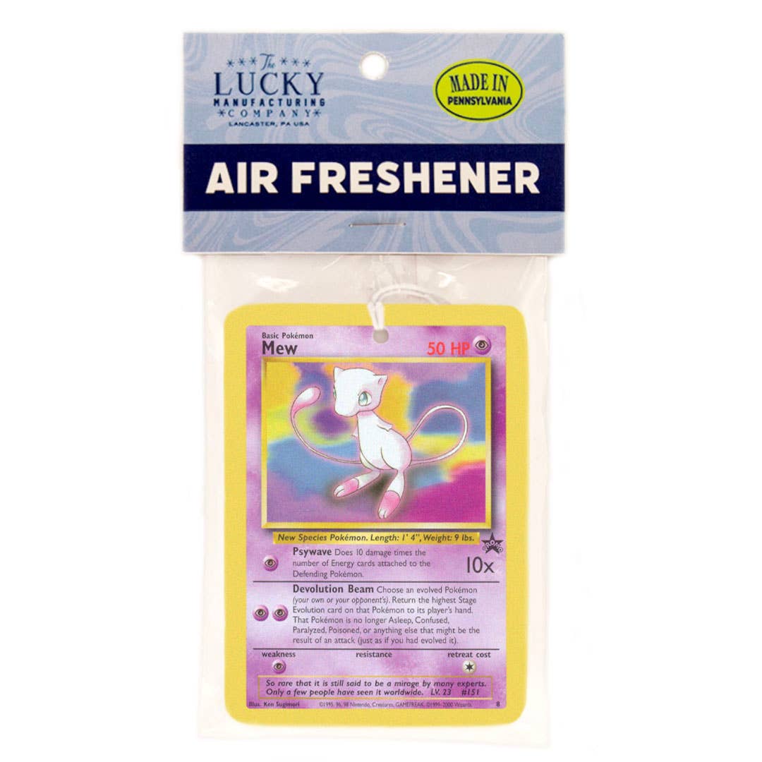 Mew Pokemon Card Air Freshener