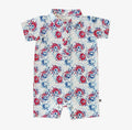 Fireworks Polo Romper - 0-3M