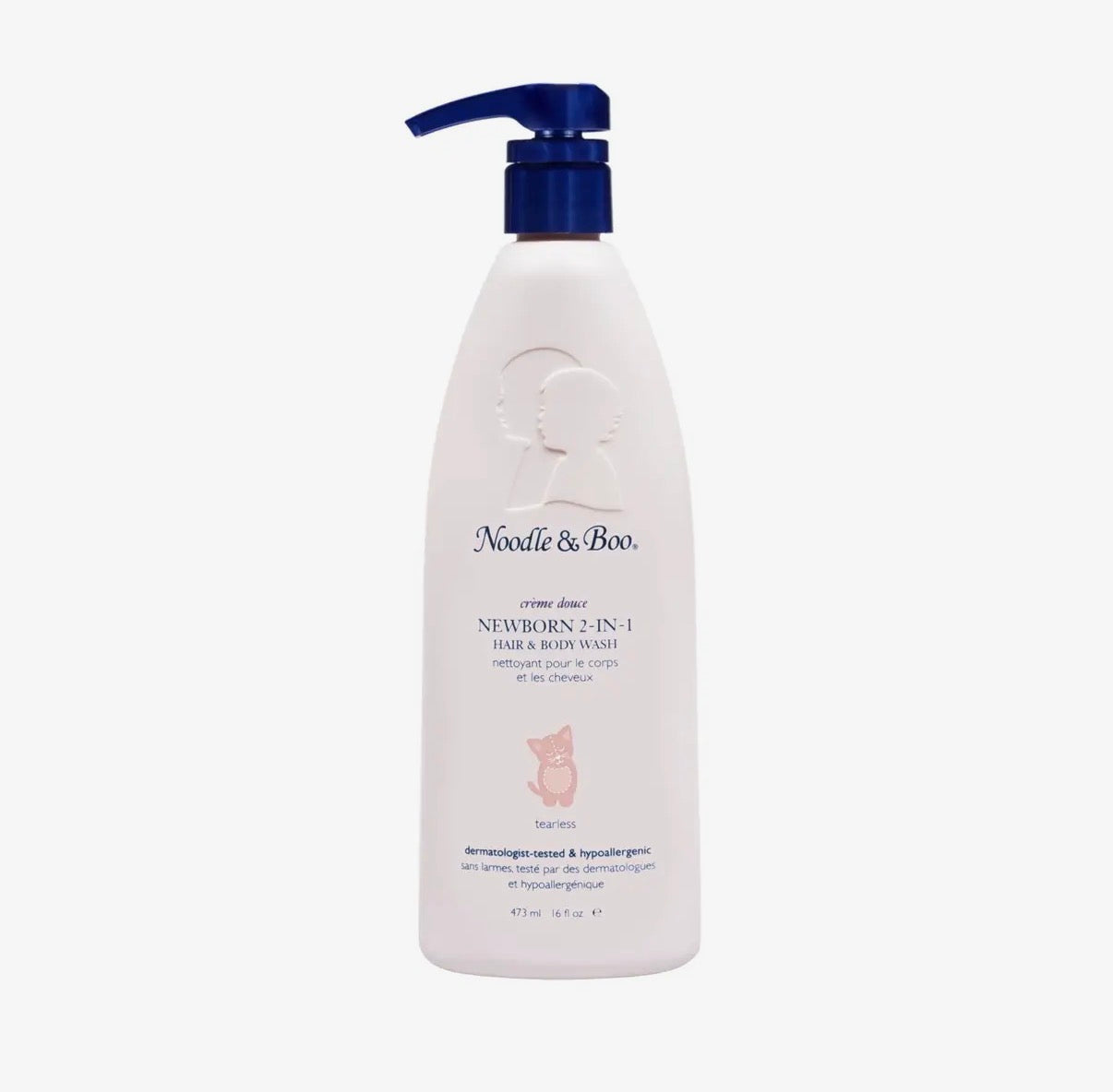 Newborn 2-In-1 Hair & Body Wash, Crème Douce, 16 oz