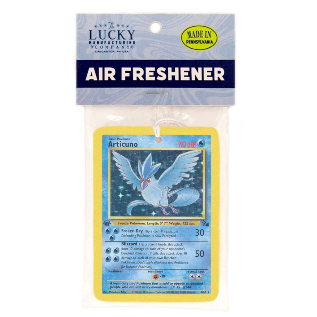 Articuno Pokemon Card Air Freshener