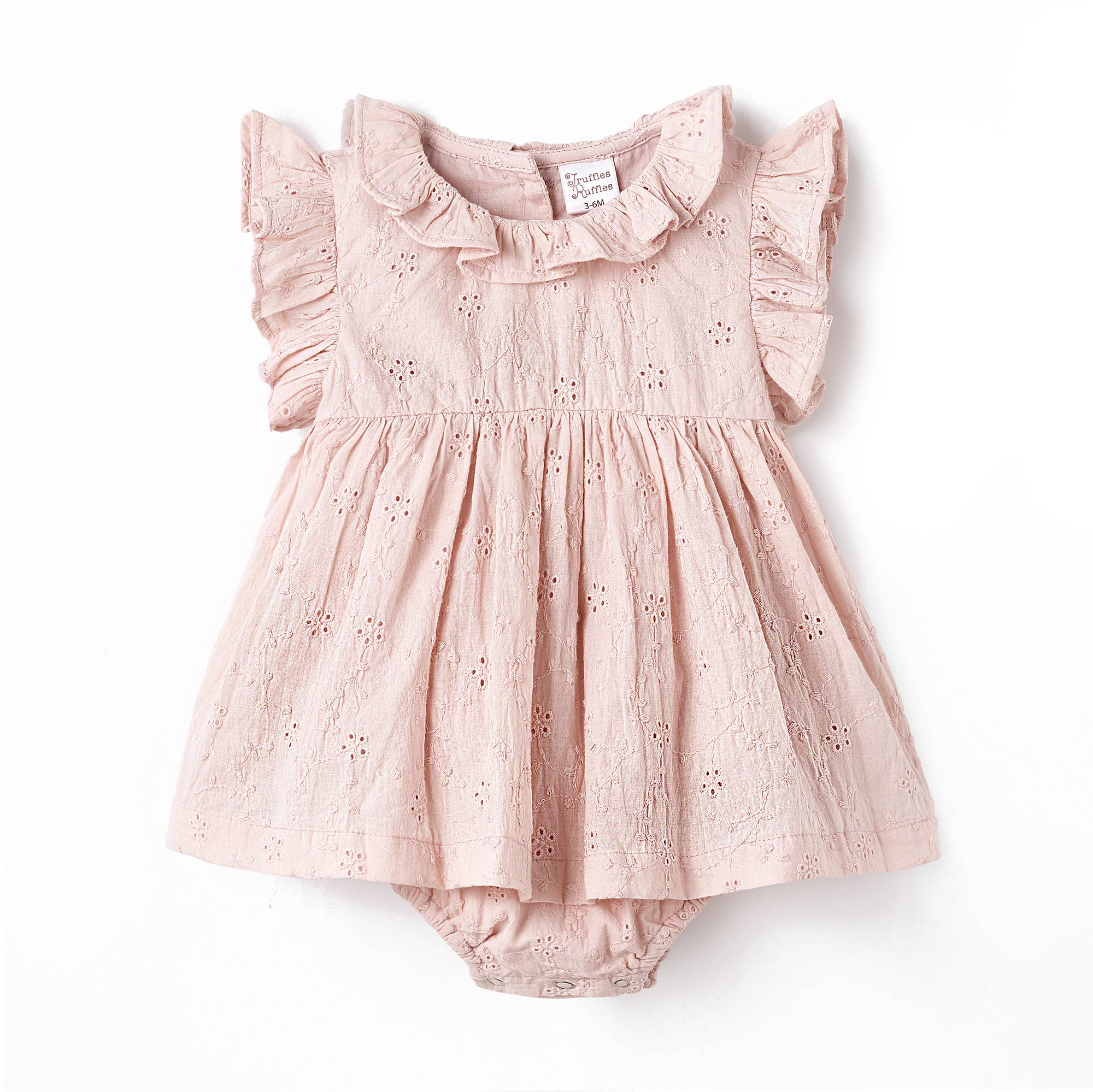Eyelet Skirted Baby Bodysuit – Cotton for Special Occasions: 12-18M