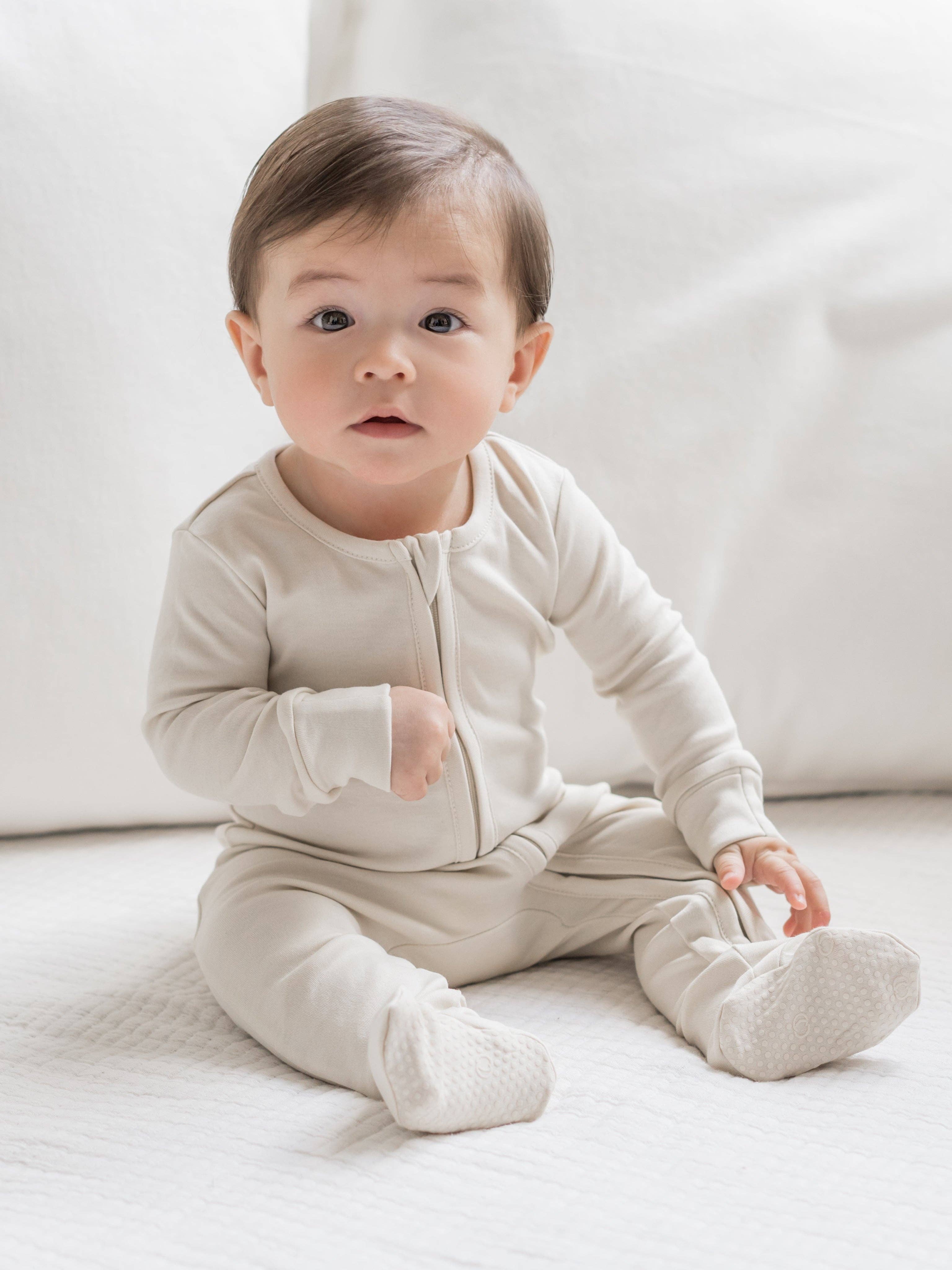 Classic Peyton Zipper Sleeper: Aster / 0-3M