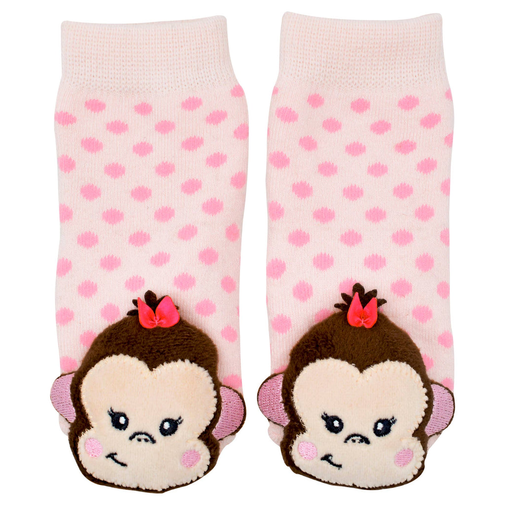 Monkey Girl Boogie Toes Rattle Socks: 0 - 1 Y