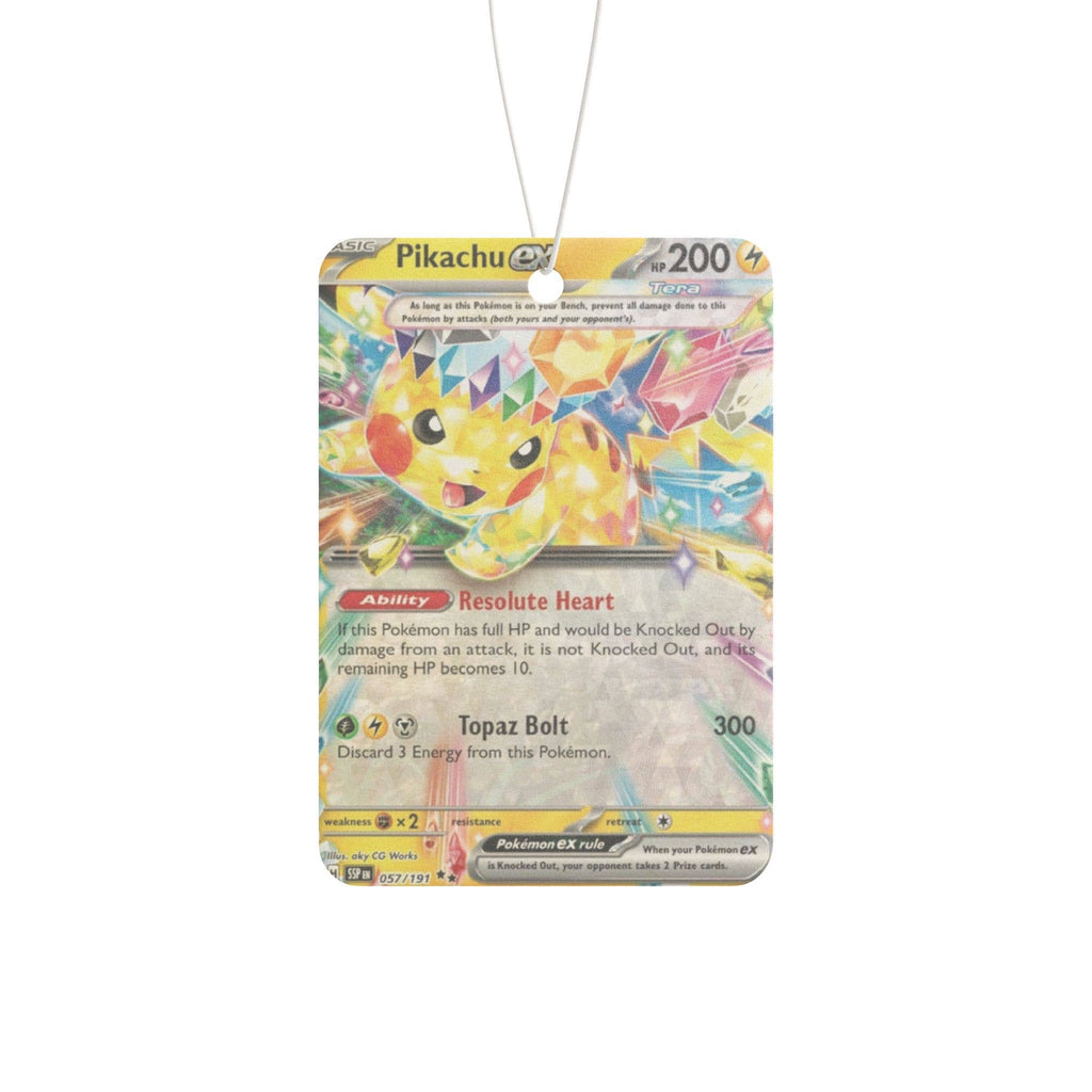 Pikachu Ex Car Freshener- Pina Colada Scent 