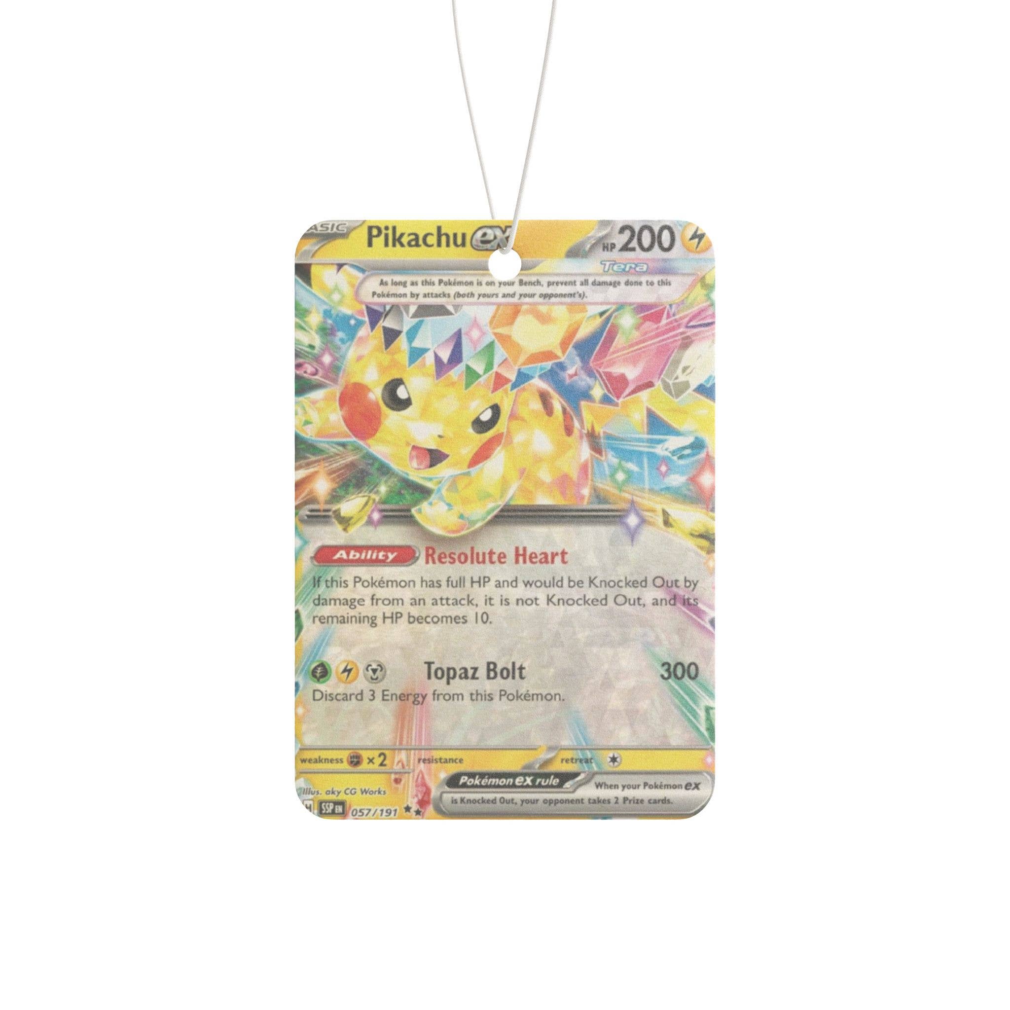 Pikachu Ex Car Freshener- Pina Colada Scent 