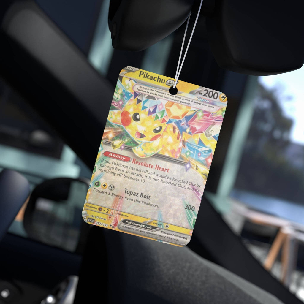 Pikachu Ex Car Freshener- Pina Colada Scent 