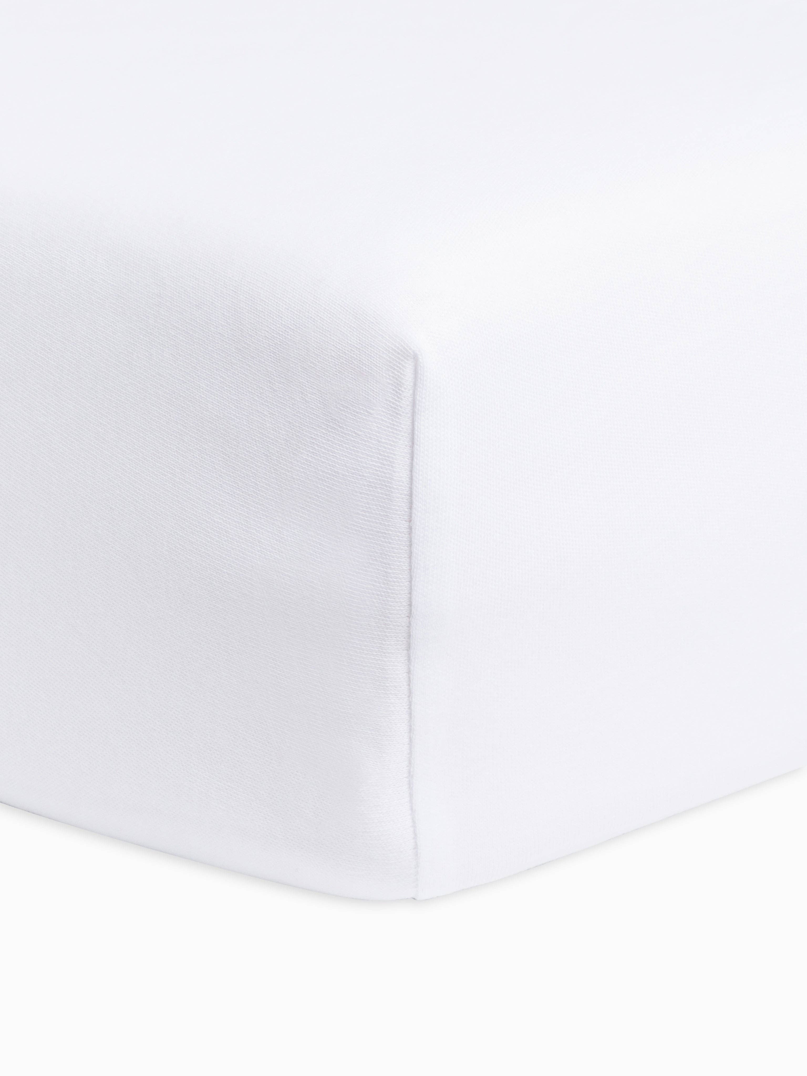 Fitted Crib Sheet: White