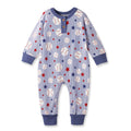 Grand Slam Bamboo Baseball Henley Romper for Baby Boys: 12-18M