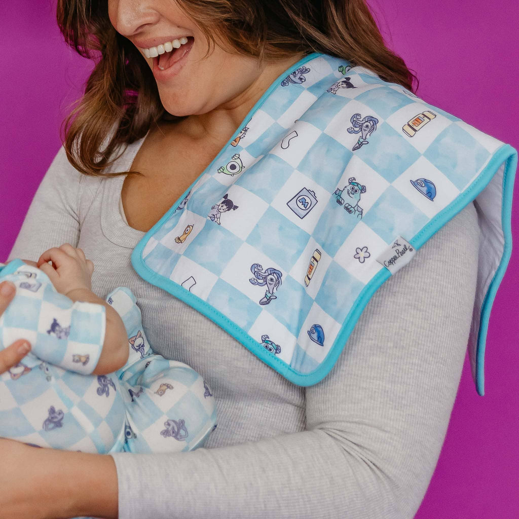 3 Pack Premium Burp Cloths - Monsters, Inc. Medley