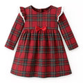Christmas Bamboo Holiday Dress – Classic Red Plaid Charm: 18-24M