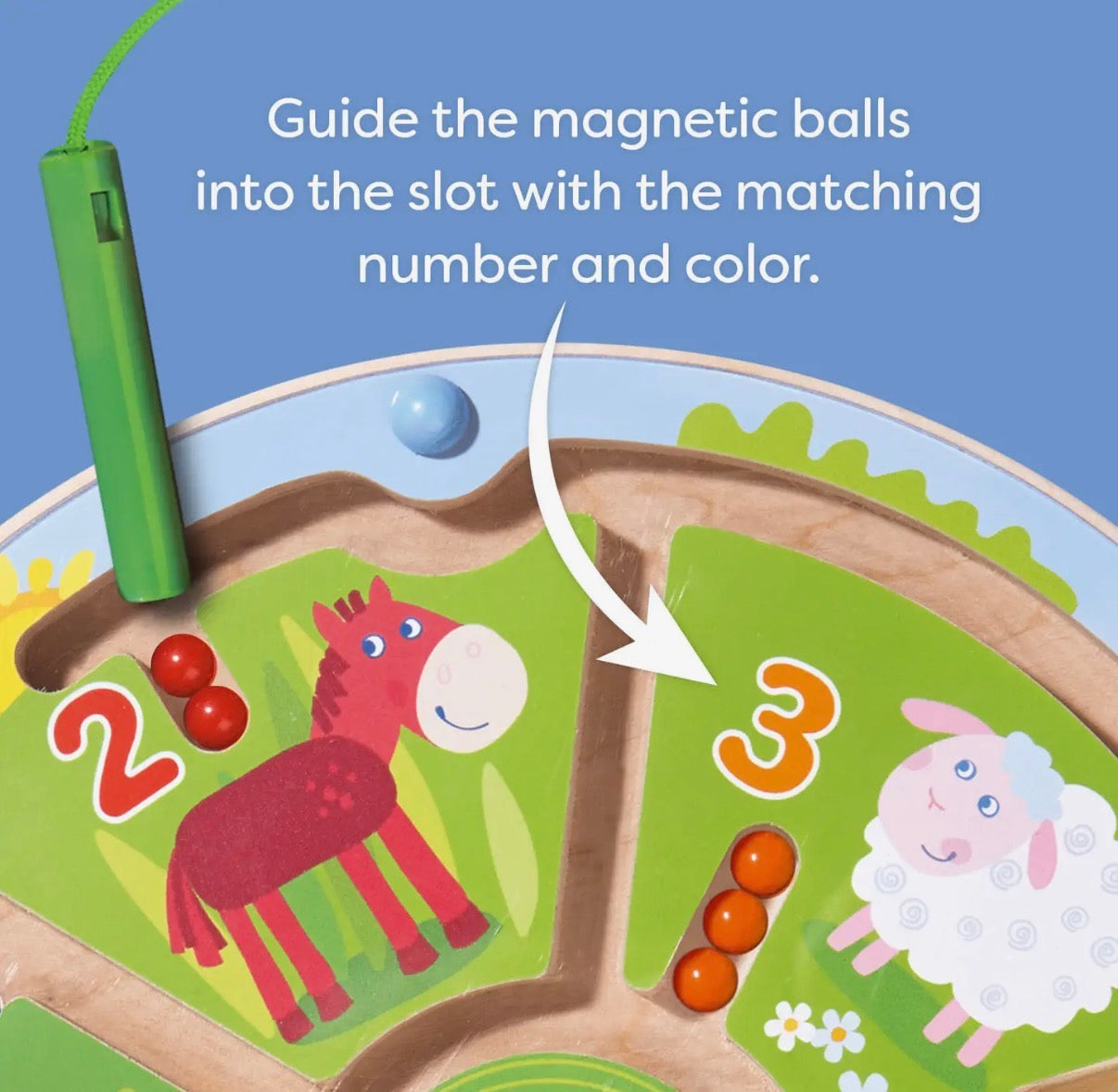 Number Maze Magnetic Puzzle