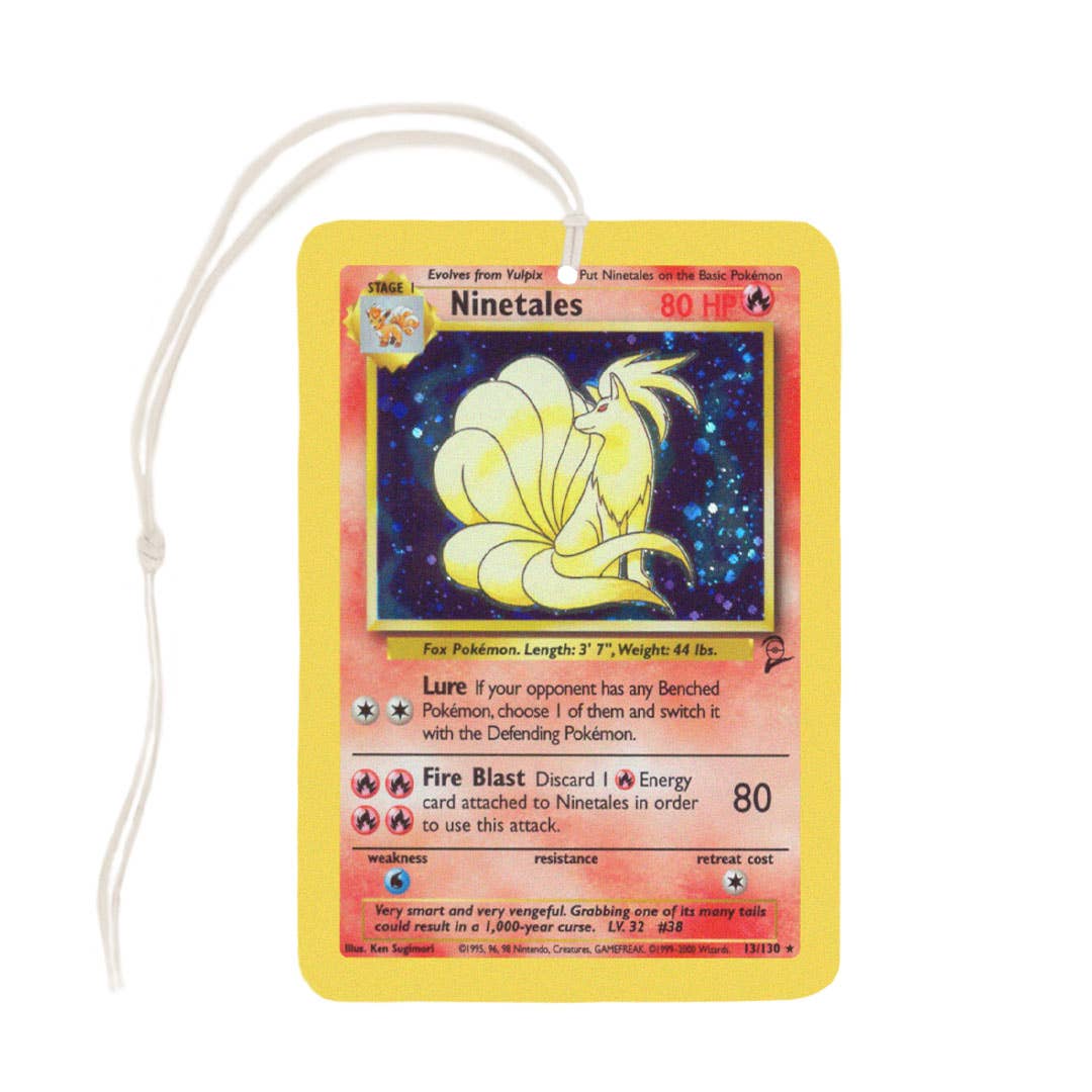 Ninetales Pokemon Card Air Freshener