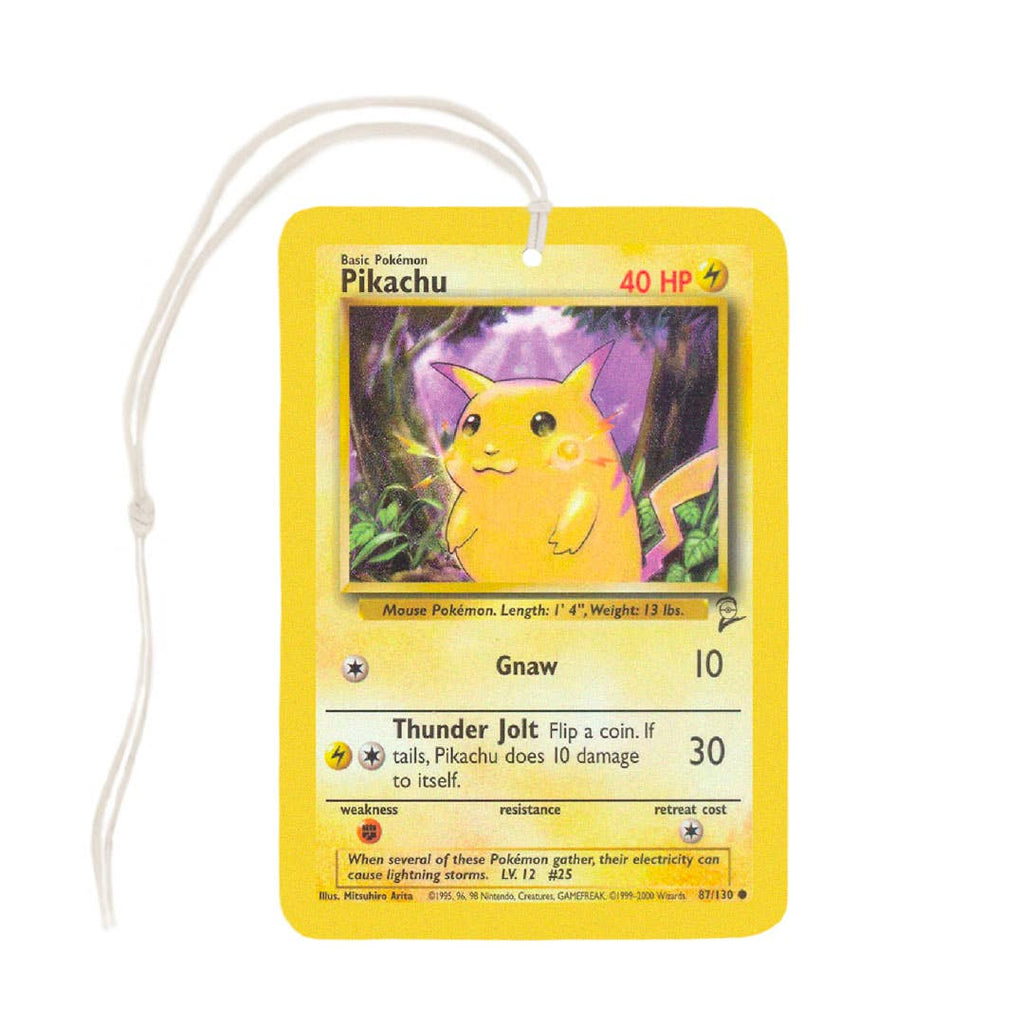 Pikachu Pokemon Card Air Freshener