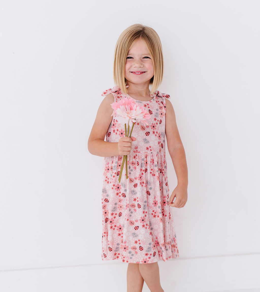 Harper Bow Tie Tank Dress - Garden: 5