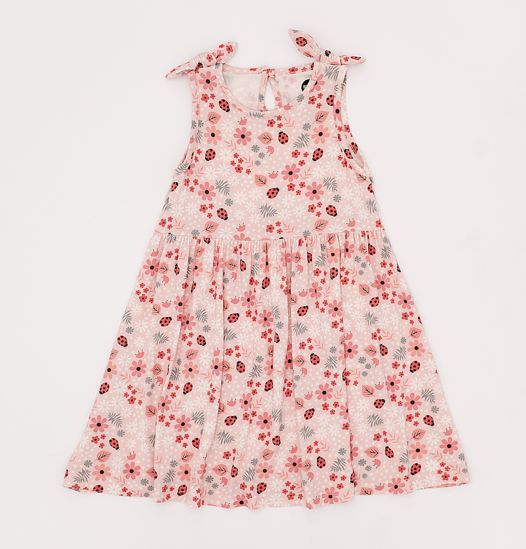 Harper Bow Tie Tank Dress - Garden: 4