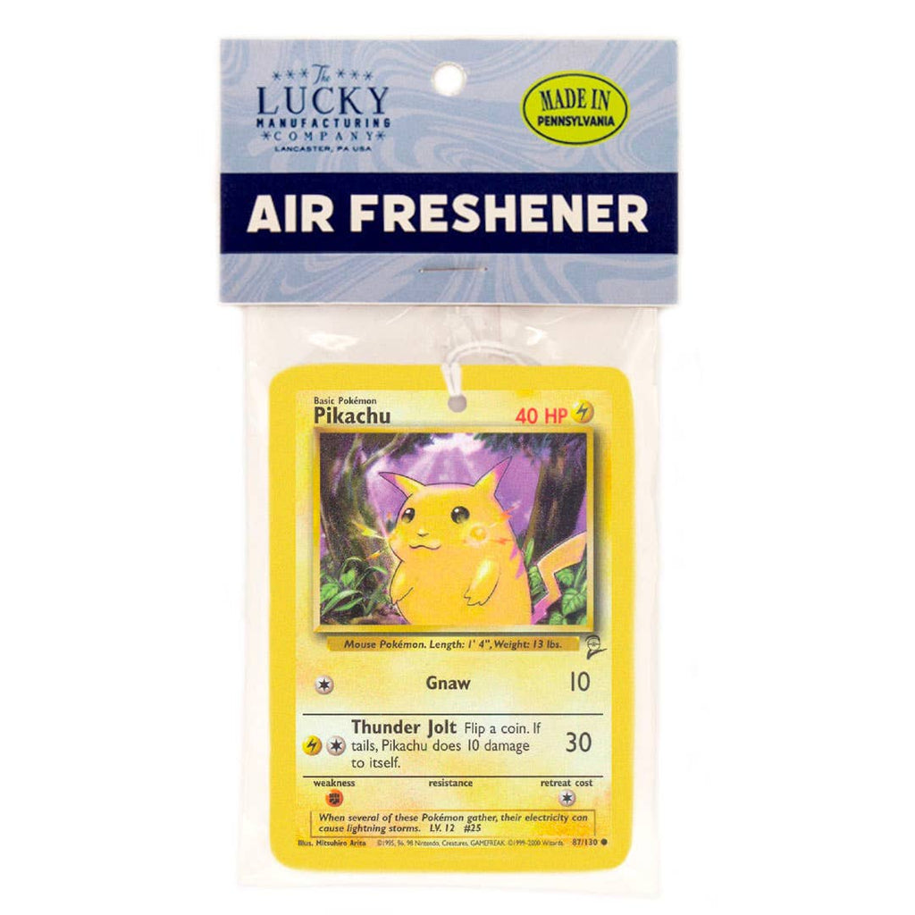 Pikachu Pokemon Card Air Freshener