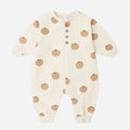 Lil Pumpkin Fleece Jumpsuit: 18-24M