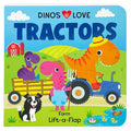 Dinos Love Tractors Farm Lift-a-Flap Dinosaur Board Book