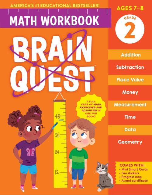 Brain Quest Math Workbook: 2nd Grade: Trade Paperback