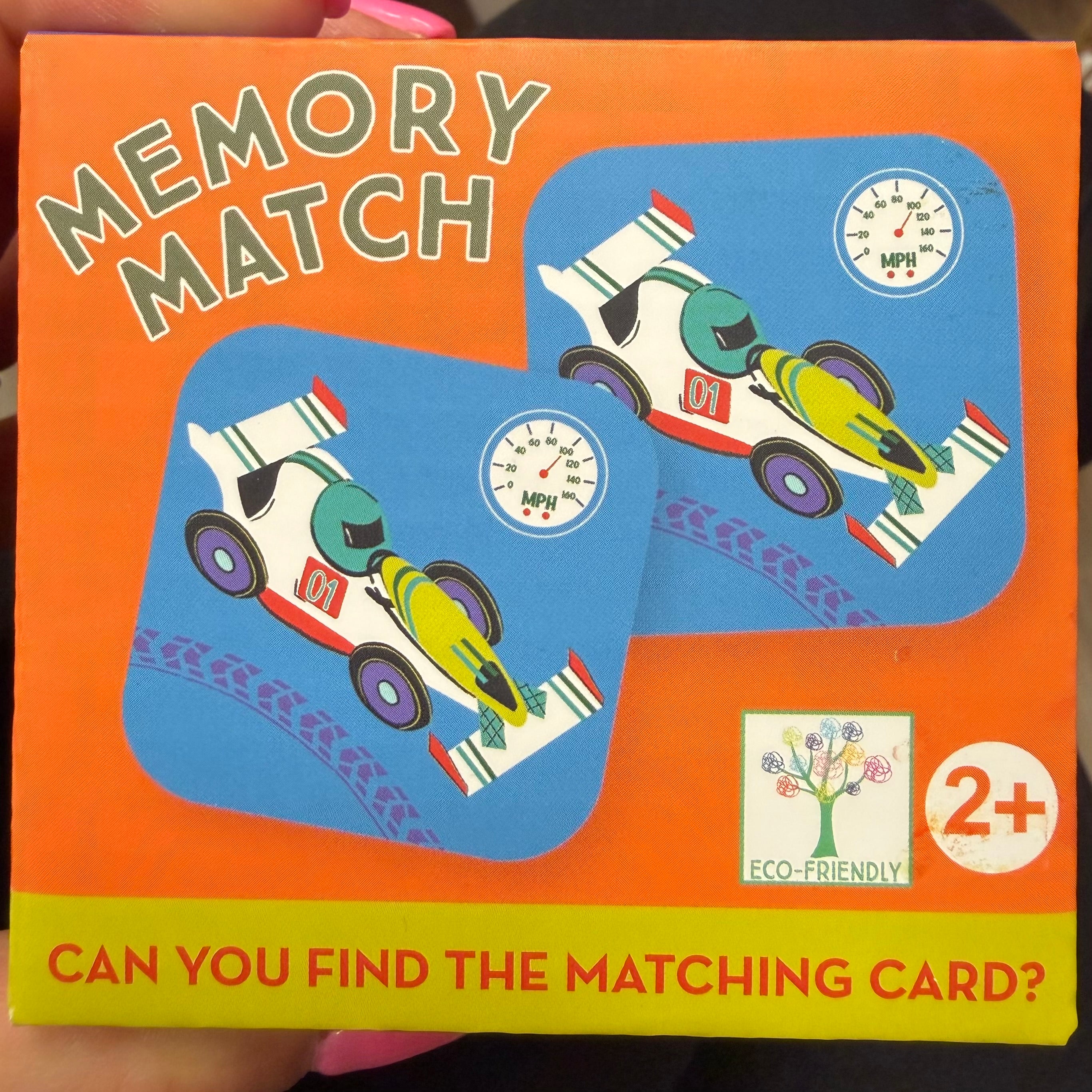 Memory Match Cars
