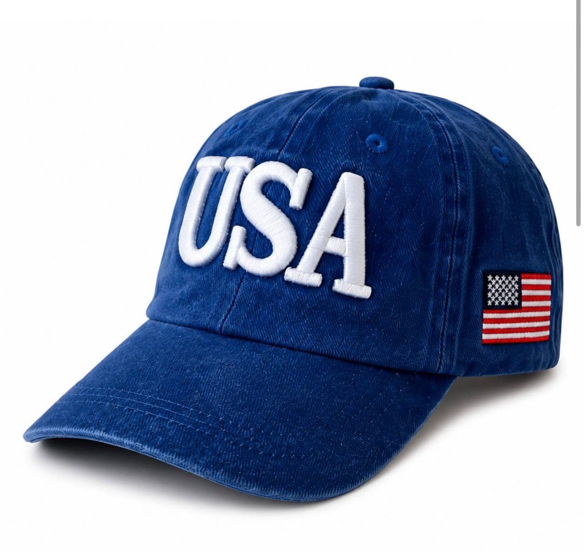 Blue USA Kids Baseball Hat - XS
