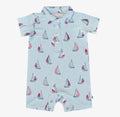 Out To Sea Polo Romper - 0-3M