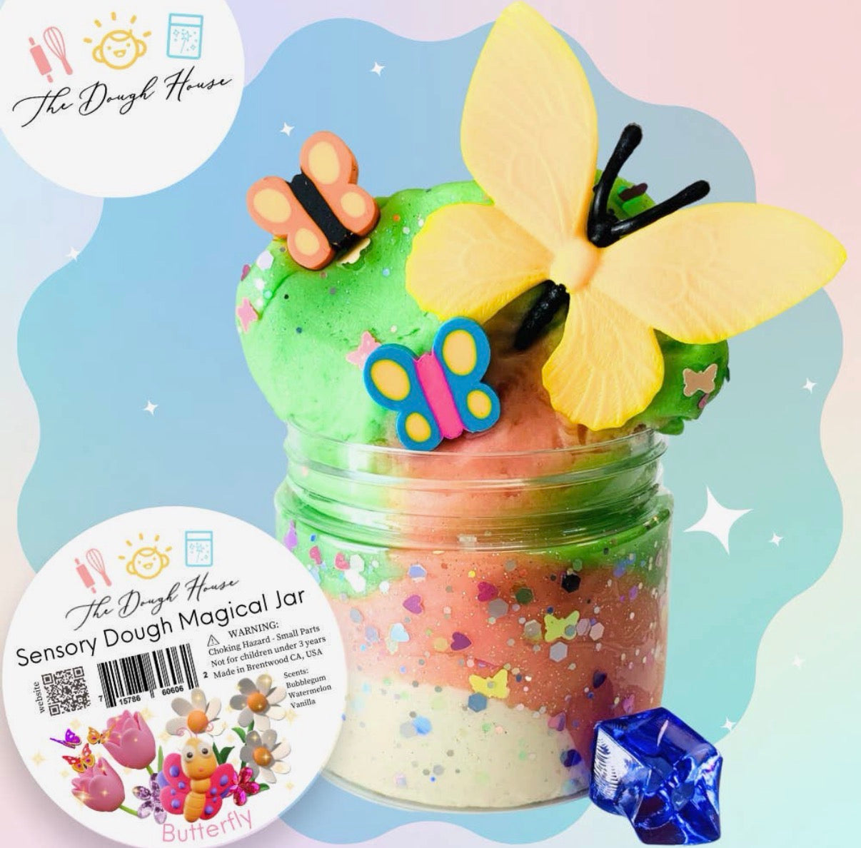 Butterfly Sensory Dough Magical Jar