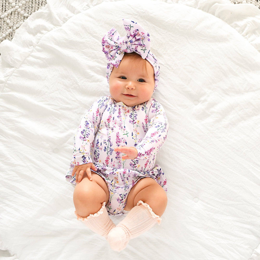 Avani TUTU Bamboo Floral Baby Clothing Dress Outfit: 6-12m