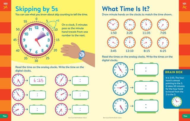 Brain Quest Math Workbook: 2nd Grade: Trade Paperback