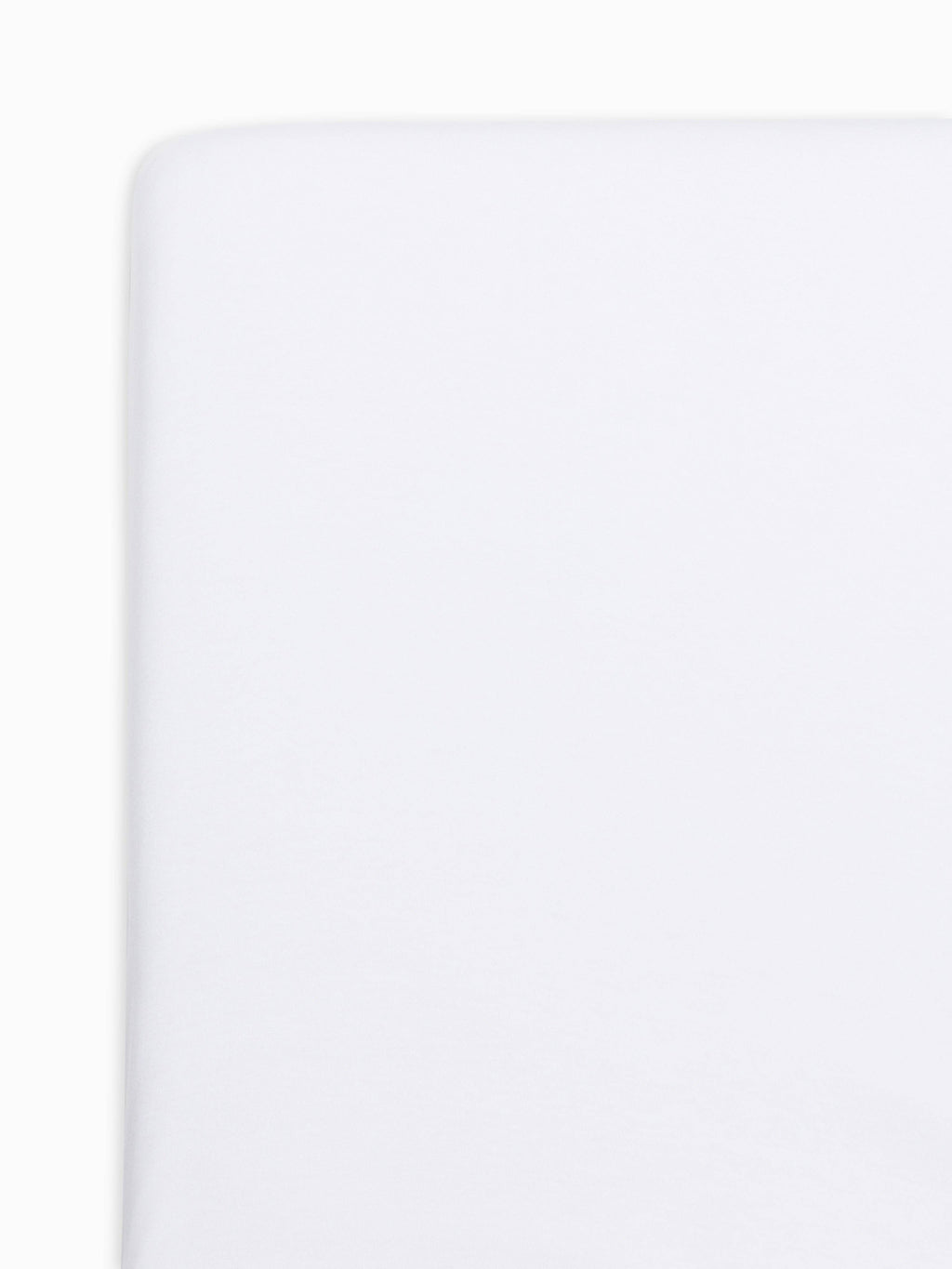 Fitted Crib Sheet: White