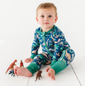 Baby Bamboo Pajamas - Bamboo Sleeper - Arlo Dinosaur: 3-6m