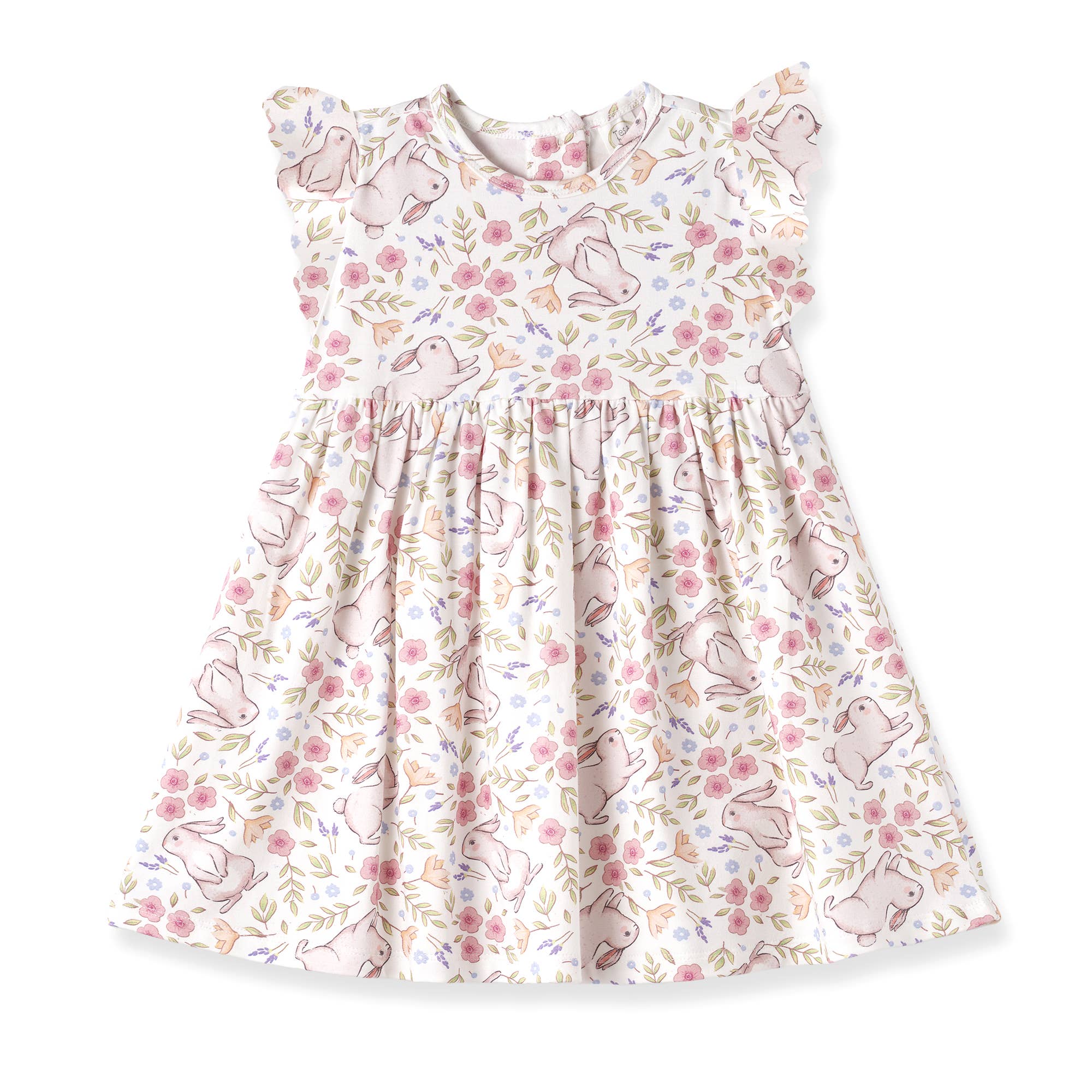 Bunny Blooms Bamboo Easter Dress for Baby & Toddler Girls: 6Y