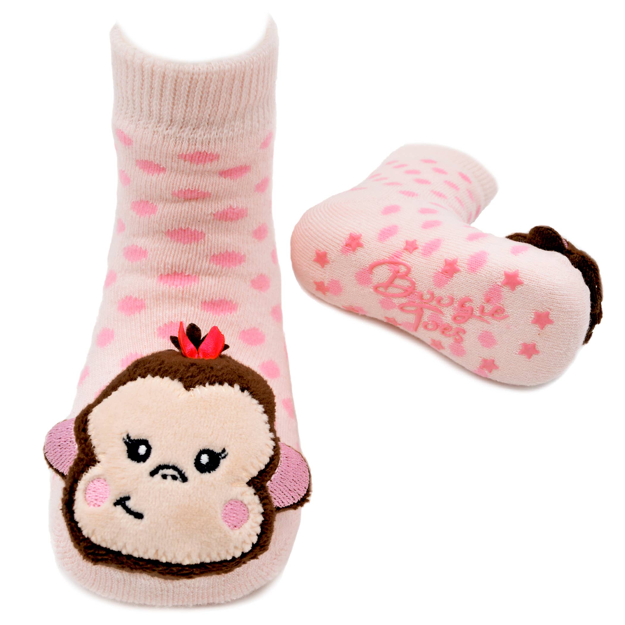 Monkey Girl Boogie Toes Rattle Socks: 0 - 1 Y