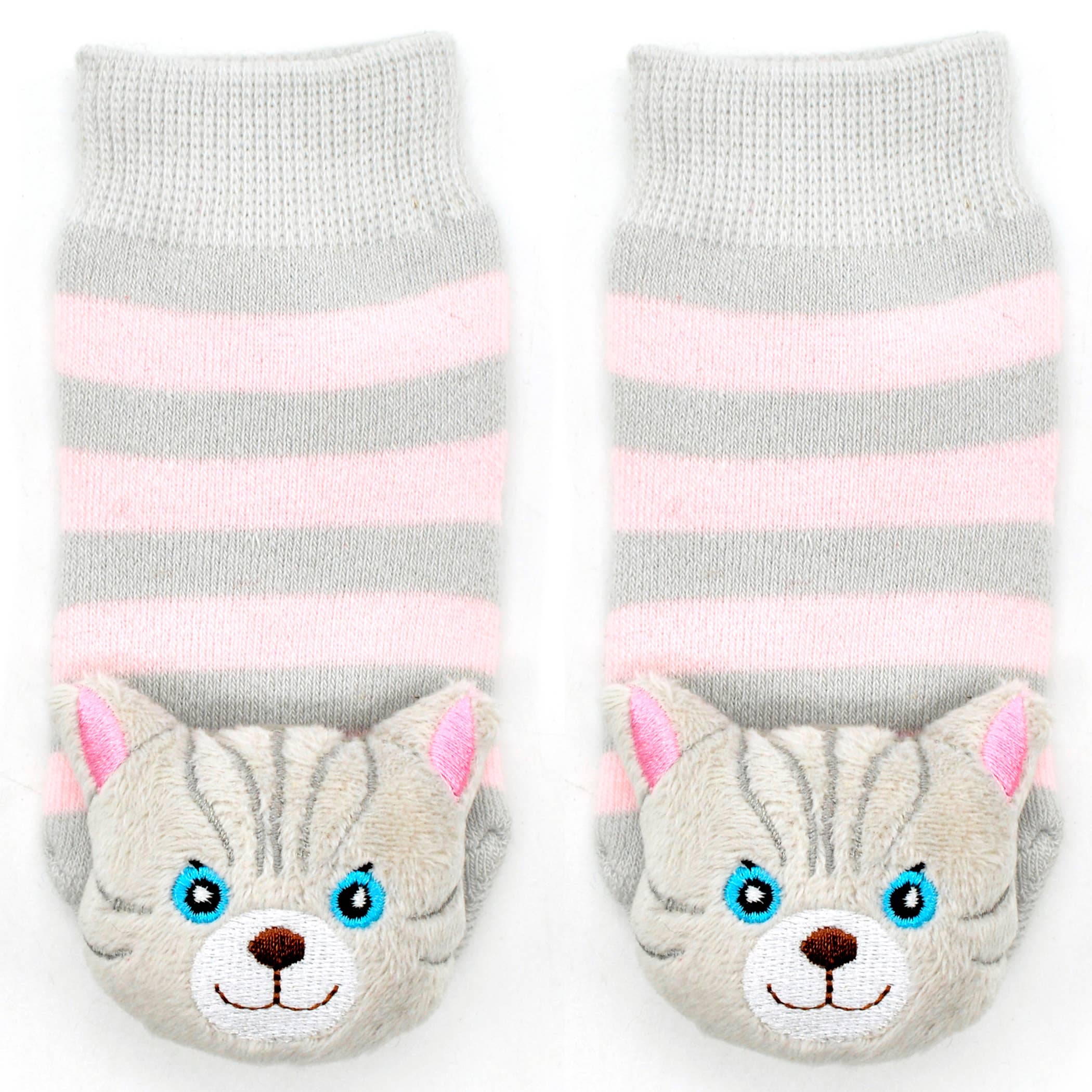 Gray Cat Boogie Toes Rattle Socks: 0 - 1 Y