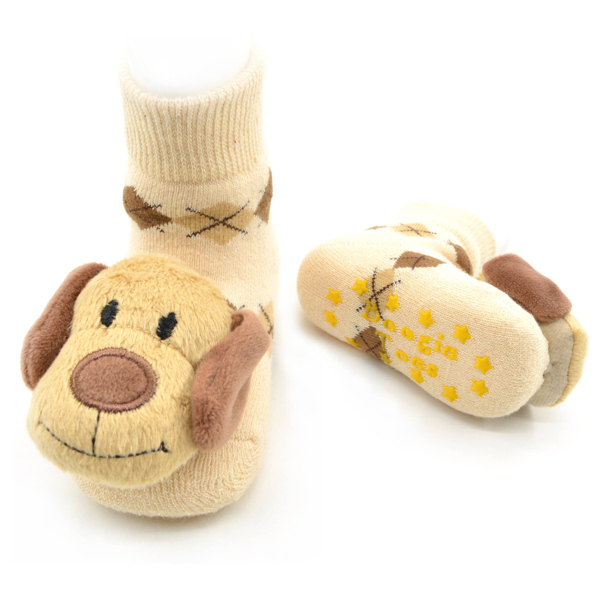 Brown Dog Boogie Toes Rattle Socks: 0 - 1 Y