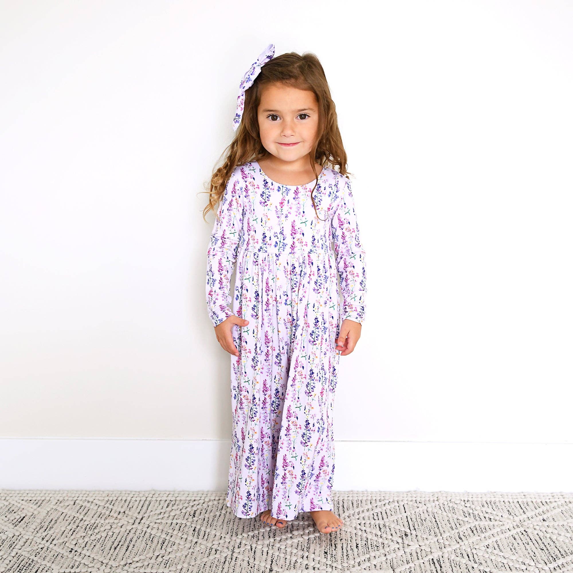 Avani WIDE LEG ROMPER Bamboo Floral Kids Clothing Outfit: 18-24m