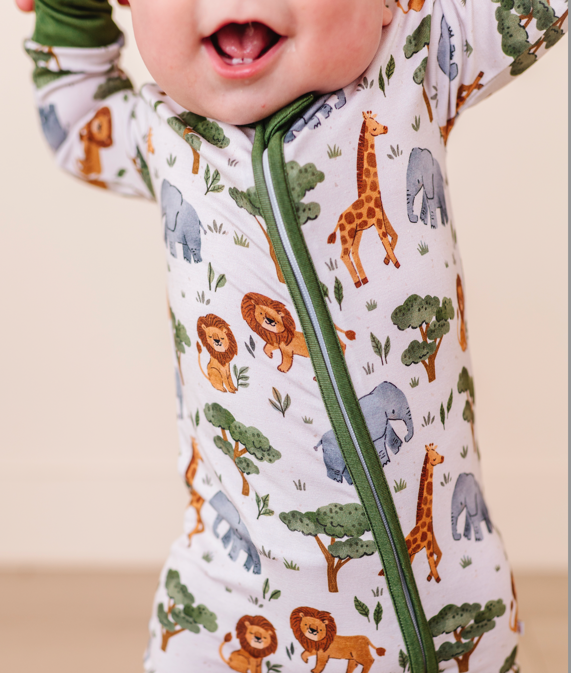 Baby Pajamas - Bamboo Sleeper - It's a Jungle Out There: 3-6m