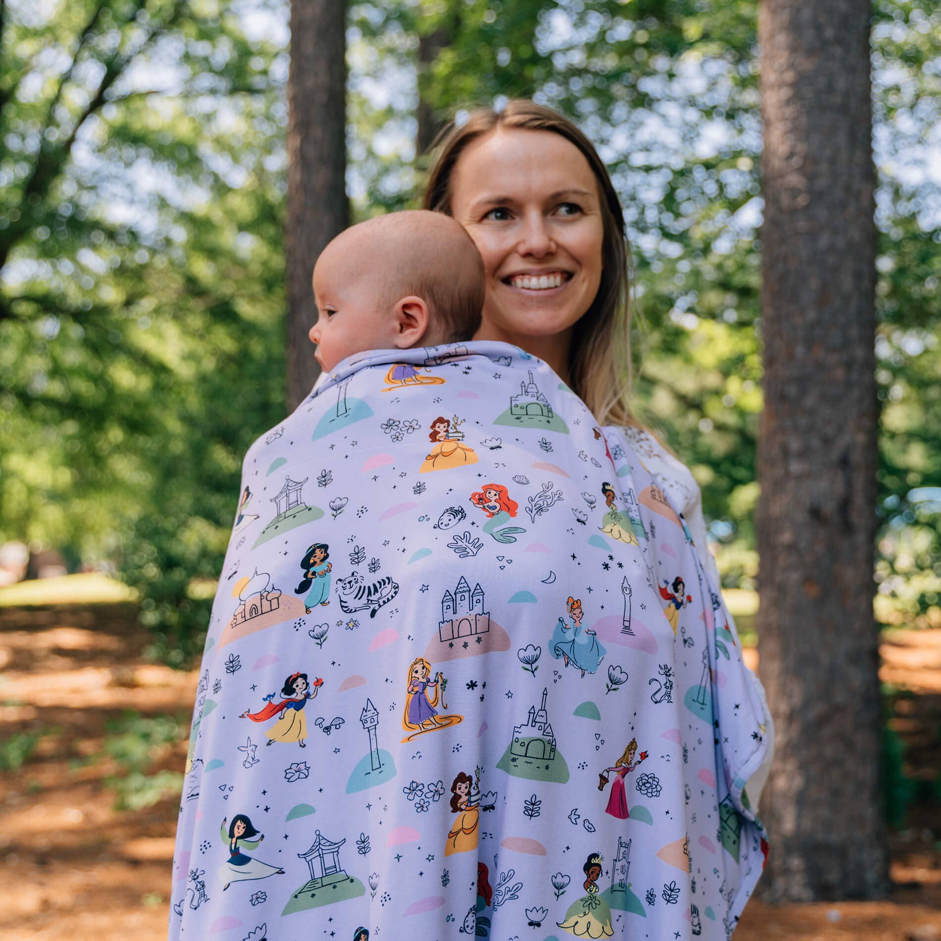 Disney Princess Party Swaddle Receiving Baby Blanket