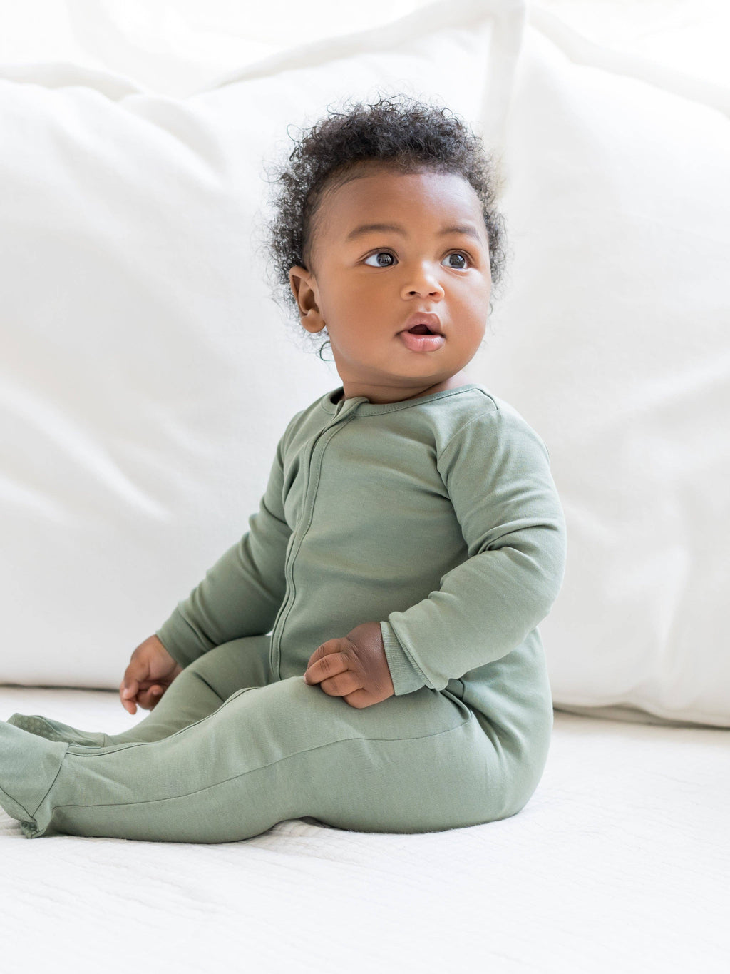 Classic Peyton Zipper Sleeper: Blush / 3-6M