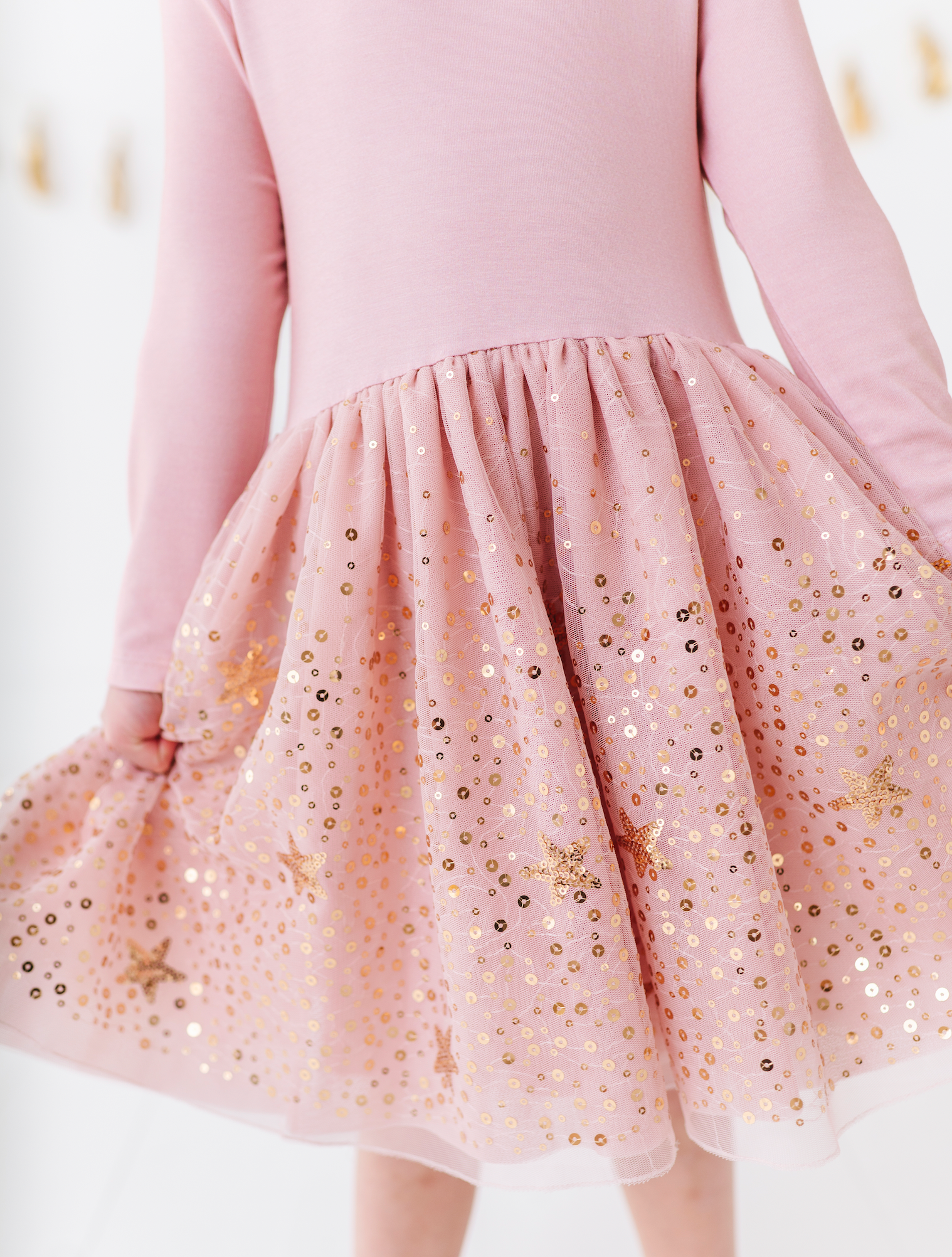 Kids Star Dress - Girls Tulle Twinkle Holiday Dress - Stella: 4