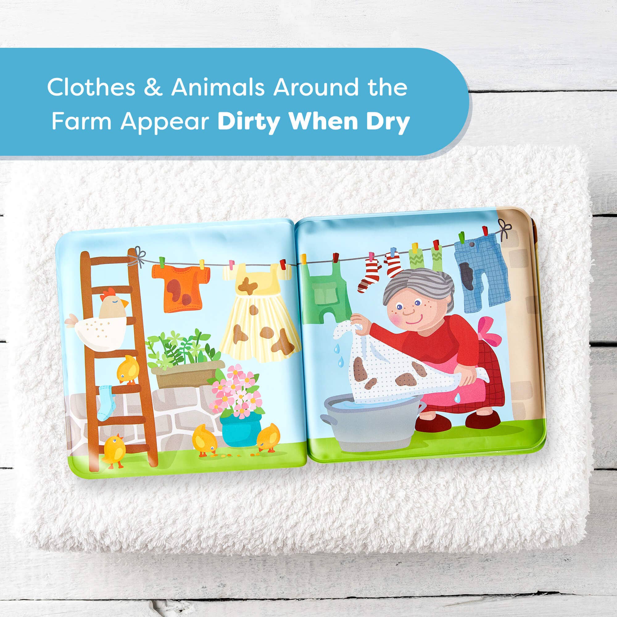 Farm Animal Magic Color Changing Wash Away Bath Book