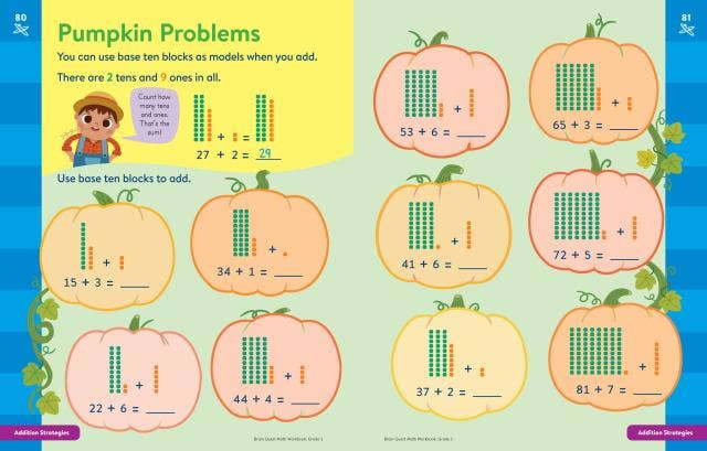 Brain Quest Math Workbook: 1st Grade: Trade Paperback