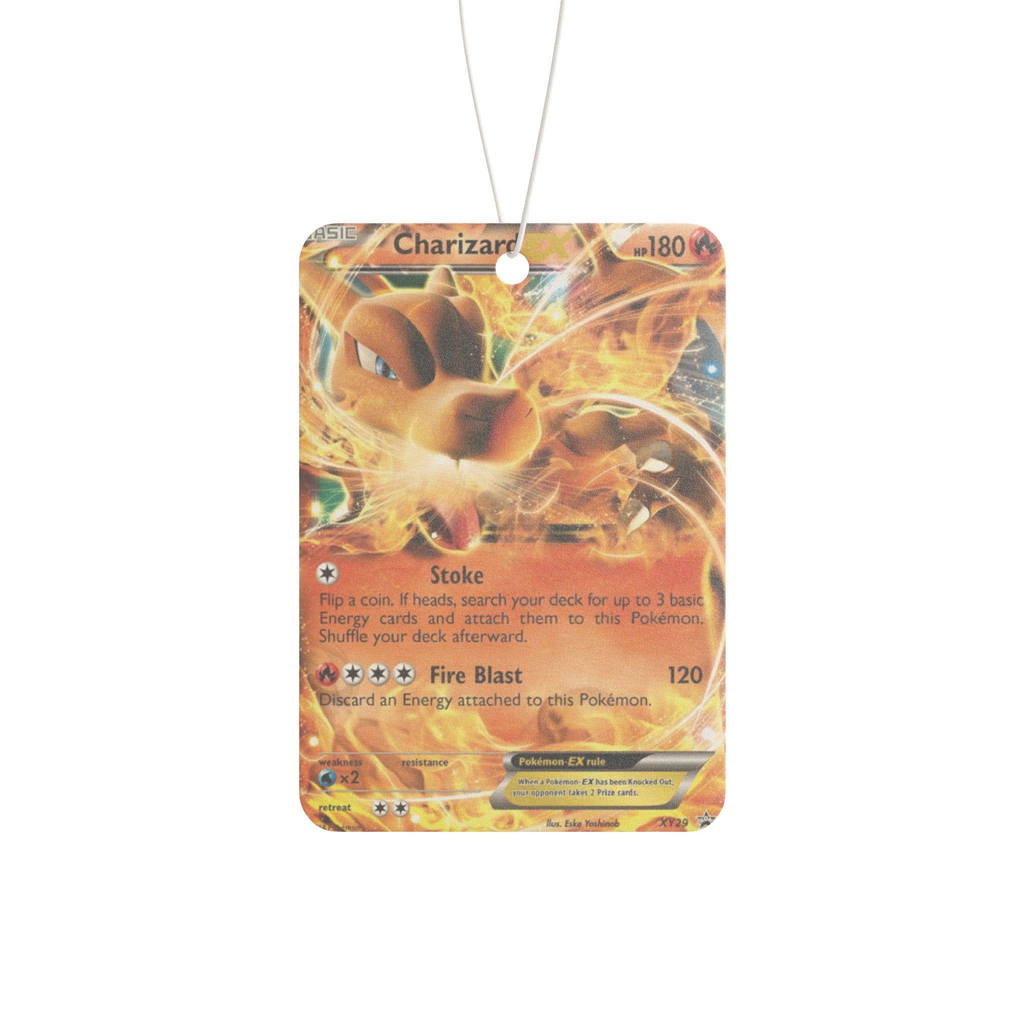 Charizard Pokémon Car Freshener- Mango Scent 