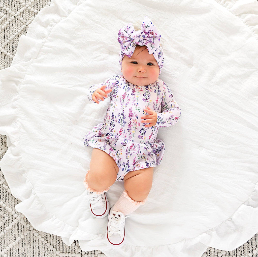 Avani TUTU Bamboo Floral Baby Clothing Dress Outfit: 6-12m