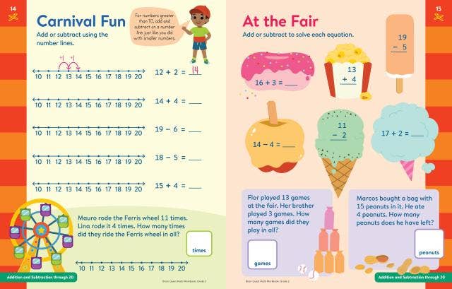 Brain Quest Math Workbook: 2nd Grade: Trade Paperback