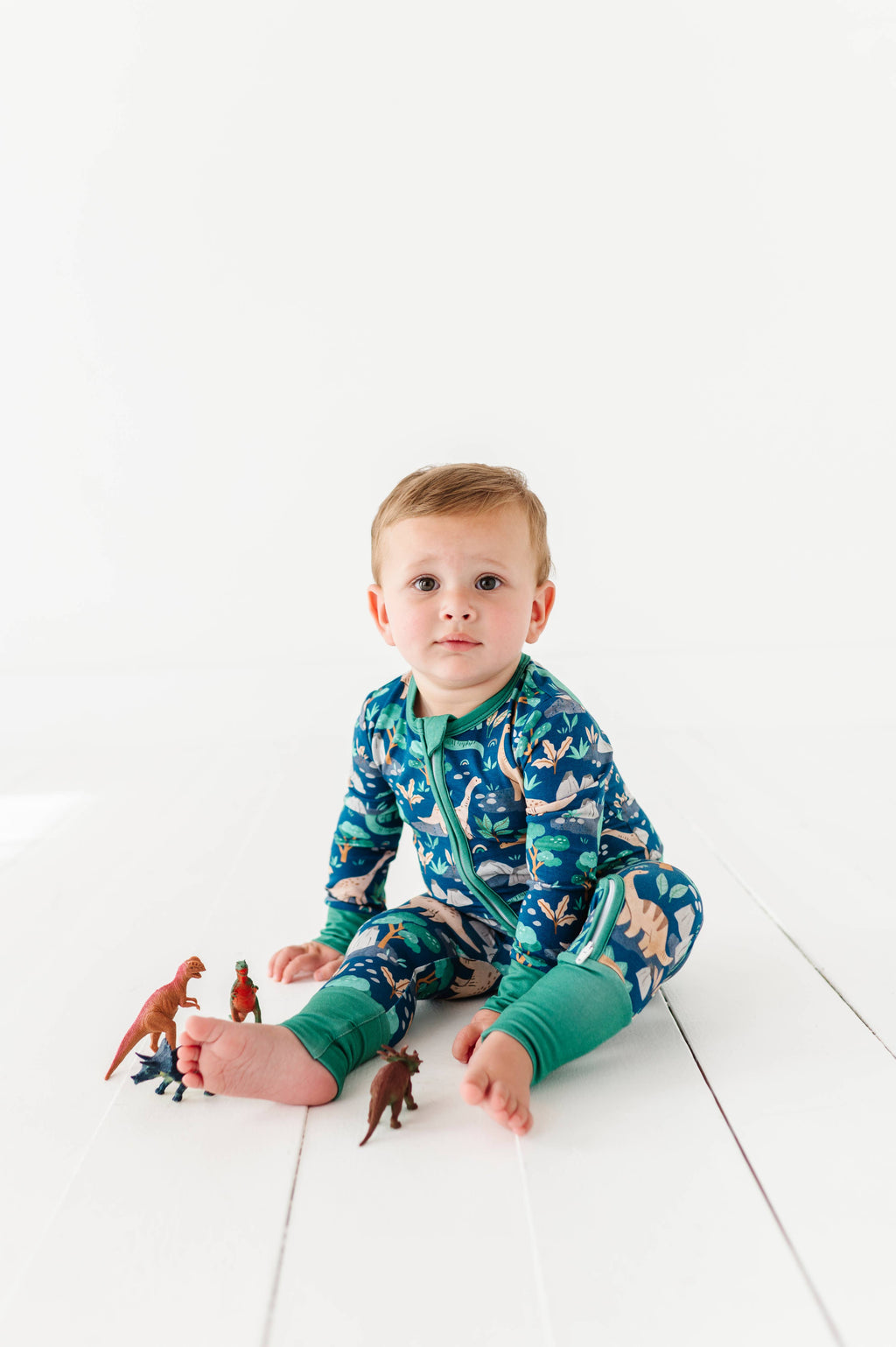 Baby Bamboo Pajamas - Bamboo Sleeper - Arlo Dinosaur: 3-6m